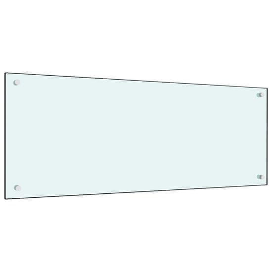 Vidaxl Kuchyňský panel bílý 100 x 40 cm tvrzené sklo