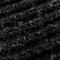 Vidaxl Černá PVC rohožka 120 x 180 cm