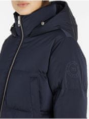 Tommy Hilfiger Tmavě modrý dámský péřový kabát Tommy Hilfiger XS