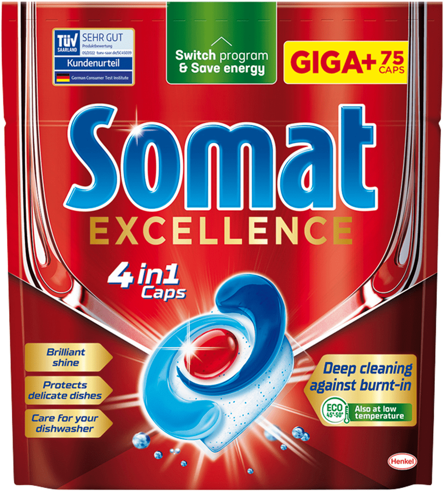 Levně Somat Excellence kapsle do myčky nádobí 75 ks