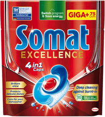 Somat Excellence kapsle do myčky nádobí 75 ks