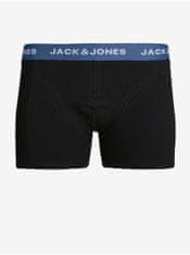 Jack&Jones Sada tří pánských černých boxerek Jack & Jones S