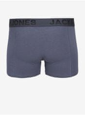 Jack&Jones Sada tří pánských boxerek v černé, šedé a modré barvě Jack & Jones M