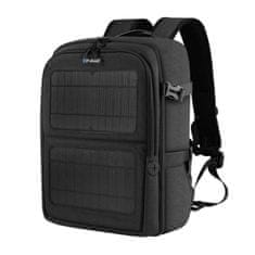 Puluz batoh na fotoaparát se solárními panely 12W, černý