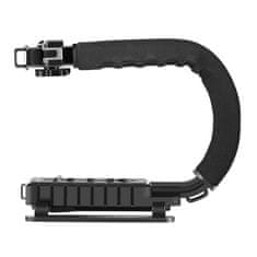 Puluz C-Shaped Handle držák na kamery / fotoaparáty, černý