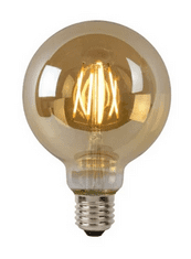 LUCIDE G95 - Žárovka s vláknem - Ø 9,5 cm - LED Rozm. - E27 - 1x5W 2700K - Jantar