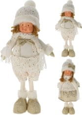 everGO Stojící vánoční panenka 38 cm Vánoční motiv: Dívka
