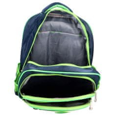 Newberry Dětský látkový školní batoh Formule, zelená