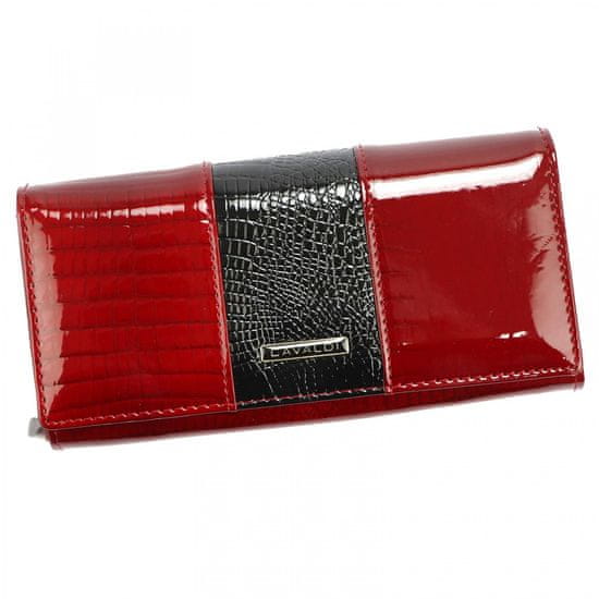Cavaldi Krásná dámská kožená peněženka Cavaldi Cadience, červená