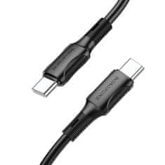 MobilPouzdra.cz Data kabel BOROFONE BX80 , USB-C na USB-C, 60W 3A, černý