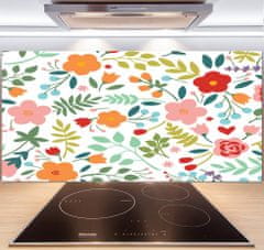 Wallmuralia Panel do kuchyně Květiny ilustrace 140x70 cm