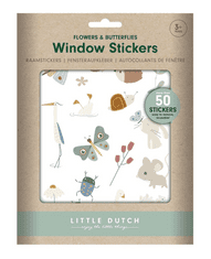 Little Dutch Samolepky na okno Květiny a motýli
