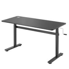 Ergo Office ER-401 B Výškově nastavitelný stůl max. 40 kg, 140 x 60 cm, černý 70194
