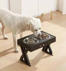 Nuxie Dvojitá miska pro psy s nastavitelným stojanem 44 cm