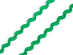 Kraftika 28m zelená irská hadovka - vlnovka šíře 3,5 mm