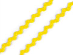 Kraftika 28m žlutá hadovka - vlnovka šíře 3,5 mm, hadovky sutašky