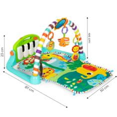 EcoToys Vzdělávací hrací deka s klavírem Ligas vícebarevná