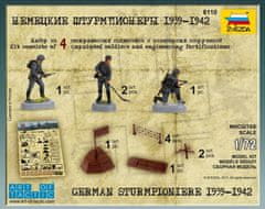 Zvezda figurky němečtí Sturmpioniere, Wargames (WWII) 6110, 1/72
