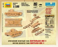 Zvezda Matilda Mk.I, Wargames (WWII) 6191, 1/100