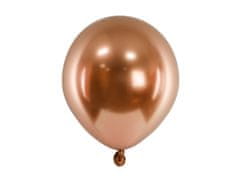 PartyDeco Saténové balónky měděné 12cm 50ks
