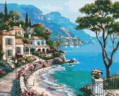 Astra Malování podle čísel: Italské prázdniny, plátno na rámu 50x40 cm