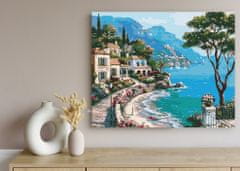 Astra Malování podle čísel: Italské prázdniny, plátno na rámu 50x40 cm