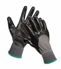 MDTools Pracovní rukavice FIELDFARE, máčené ze 3/4 v nitrilu,nepropustná vrstva, vel. 10