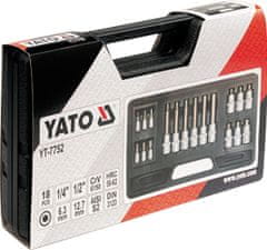 YATO Bity sada 18 ks imbus 3-12 mm