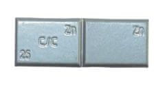 FERDUS Závaží samolepící zinkové ZNC, šedý lak, různé hmotnosti fr: Závaží samolepící zinkové ZNC 15 g, šedý lak - balení 100 kusů
