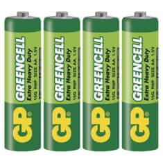GP Baterie Greencell 1,5 V, R6, typ AA, 4 ks