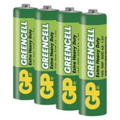 GP Baterie Greencell 1,5 V, R6, typ AA, 4 ks