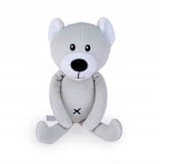 BalibaZoo Dětská plyšová hračka/mazlíček Medvídek, 19cm, světle šedý