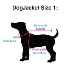Netscroll Odrazivý a voděodolný zimní kabát pro psa, postroj je reflexní, aby byl váš pes lépe viditelný, nastavitelné a upravitelné popruhy, DogJacket, S/M