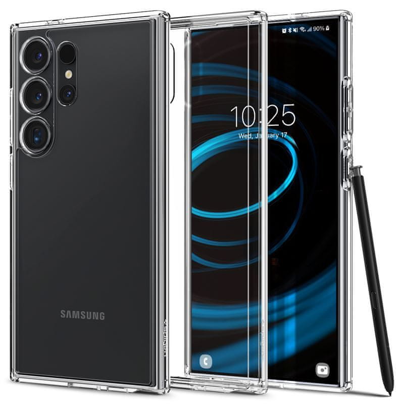 Levně Spigen Ultra Hybrid, crystal clear - Samsung Galaxy S24 Ultra (ACS07292)