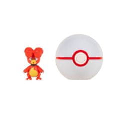 Jazwares Pokémon Clip and Go Premier Ball - figurka Magby