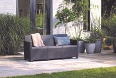 KETER CLAIRE 3 SEATERS SOFA - grafit
