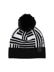Karl Lagerfeld Dámská zimní čepice POM POM černá univerzální