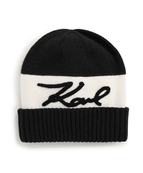 Karl Lagerfeld Karl Lagerfeld dámská zimní čepice RUGBY černá