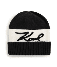 Karl Lagerfeld Dámská zimní čepice RUGBY černá univerzální