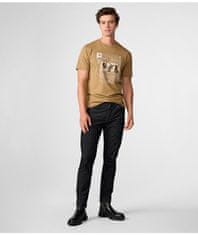 Karl Lagerfeld Pánské tričko LOGO CREWNECK hnědé M