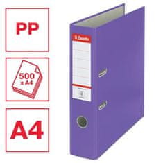 Esselte Pákový pořadač "Economy", ochranné spodní kování, fialová, 75 mm, A4, PP/karton 11279