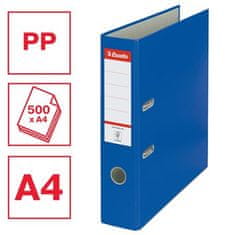 Esselte Pákový pořadač "Economy", ochranné spodní kování, modrá, 75 mm, A4, PP/karton 11255