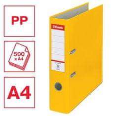 Esselte Pákový pořadač "Economy", ochranné spodní kování, žlutá, 75 mm, A4, PP/karton 10782