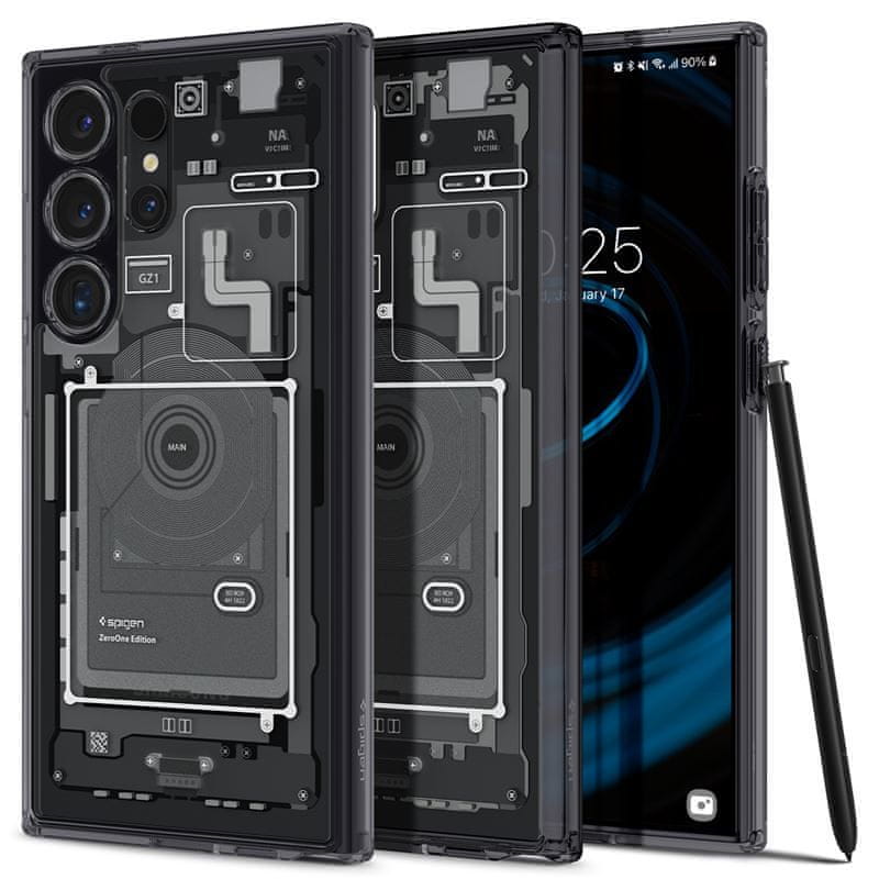 Levně Spigen Ultra Hybrid, zero one - Samsung Galaxy S24 Ultra (ACS07293)