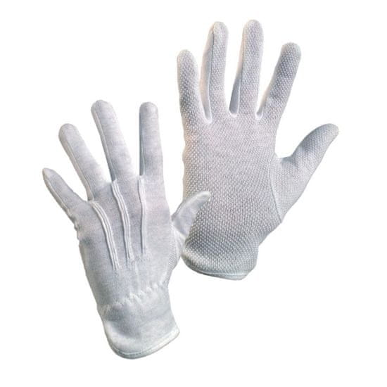 OPP Textilní rukavice s PVC terčíky MAWA, v. 7"