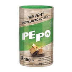 PEPO PE-PO dřevěný podpalovač kostičky 100ks PEFC