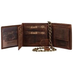 Delami Stylová pánská kožená peněženka Mettorio, hnědá