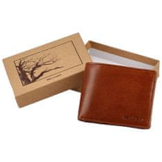 Bulaggi Pánská kožená peněženka na šířku Bellugio Atticus, koňaková