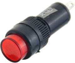 HADEX Kontrolka 12V NXD-211 červená, průměr 12mm