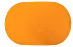 Toro Prostírání měkké 44x29cm oválné oranžové